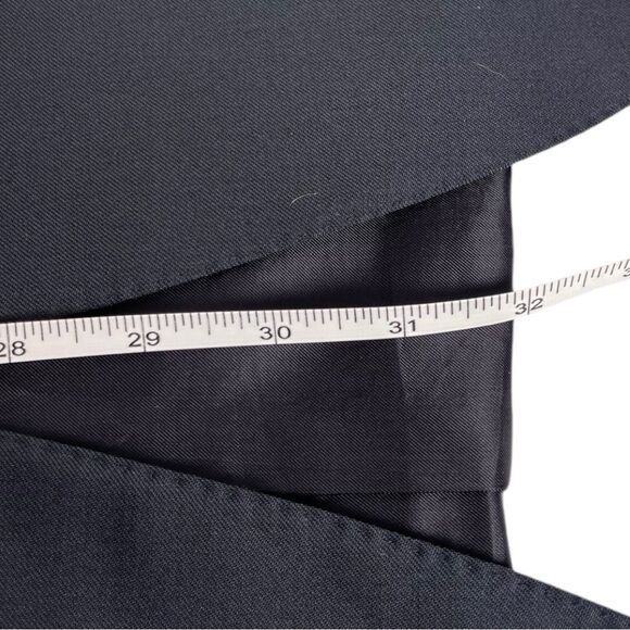 Canali 54L / US 44L  black 100% pure wool gold crest metal button mens blazer - Picture 9 of 10